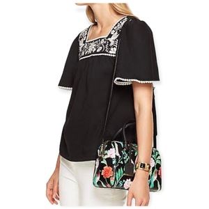 Kate Spade New York Embroidered Cotton Top